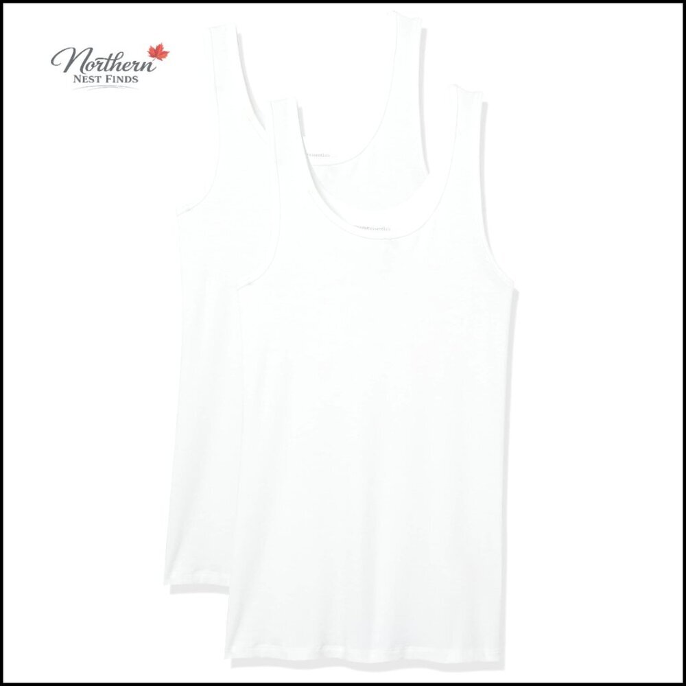 Large Slim-Fit Cotton Modal Rib Tank Top 2-Pack
